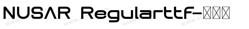 NUSAR Regularttf字体转换